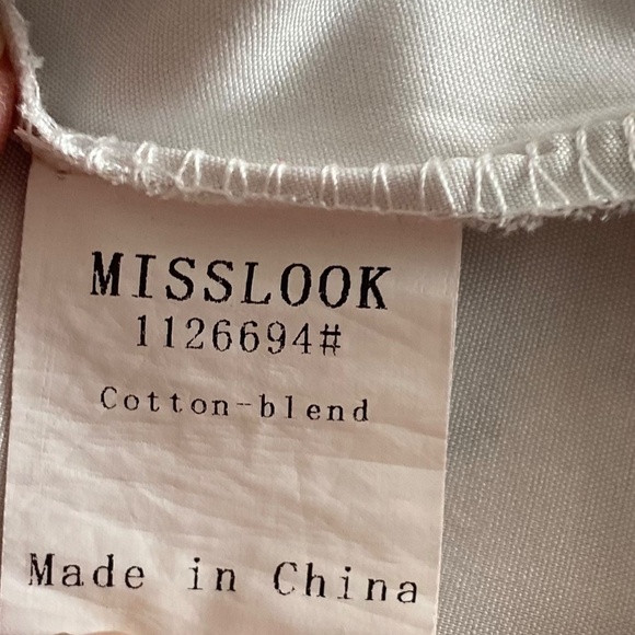 Misslook Floral Dress Shell Top Blouse Womens Medium Muted Pastel Colors Lovely - Picture 12 of 13